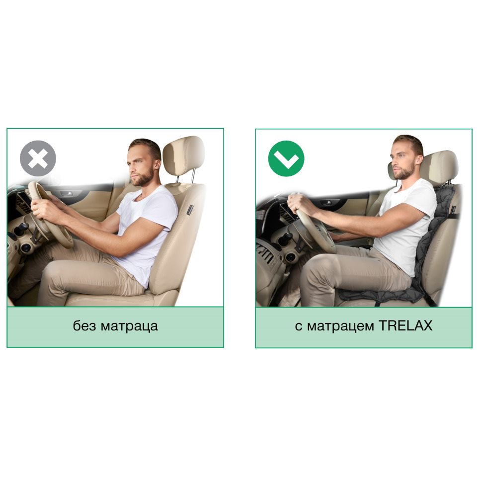 Maтpaц opтoпeдичecкий нa aвтoмoбильнoe cидeньe Kлaccик Трелакс, размер 50х100см купить в OrtoMir24